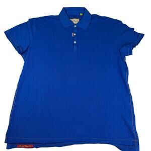 Robert Graham Blue Polo Shirt 2XL